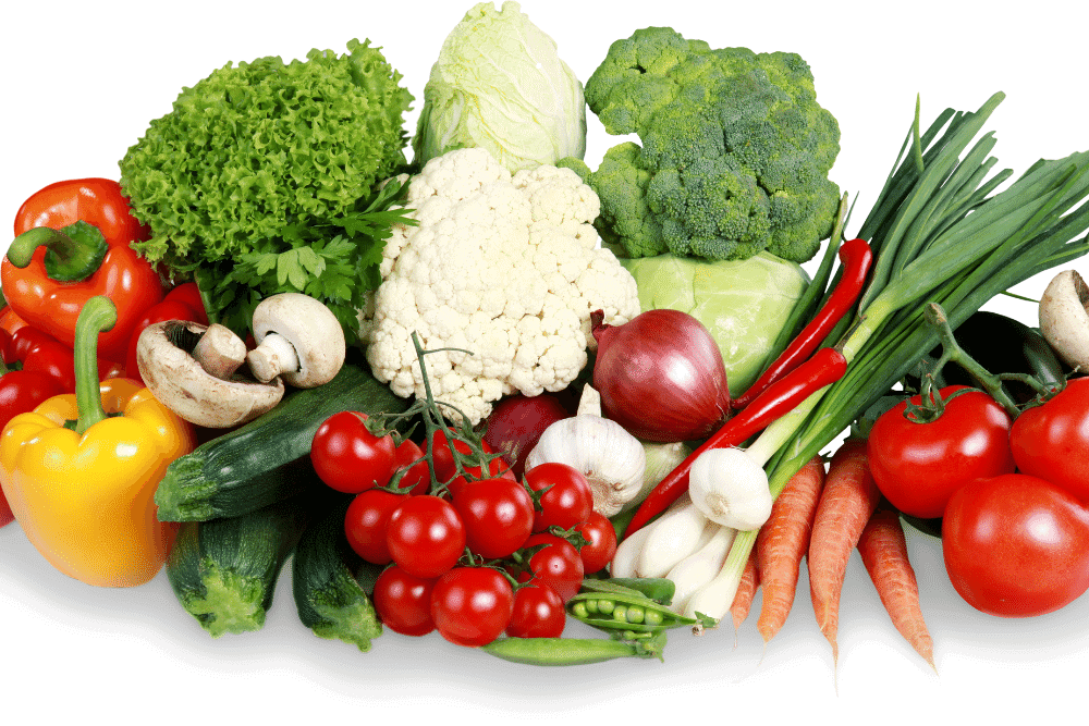 Gesunde Lebensmittel mit wenig Kohlenhydraten diverses Gemüse