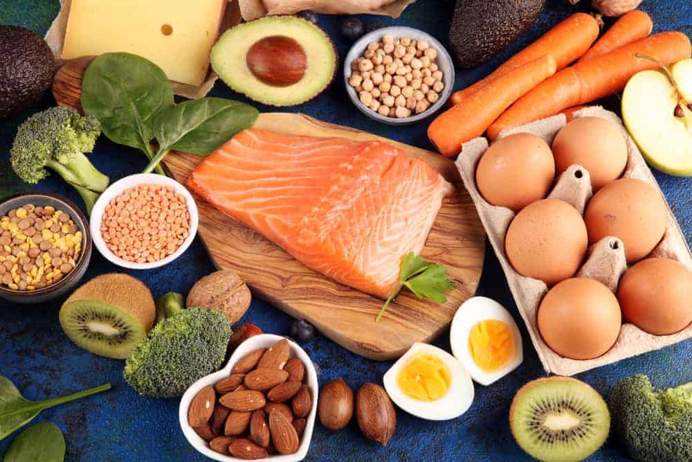 Cholesterin senken mit Ernährung Lachs Eier Nüsse Avocado