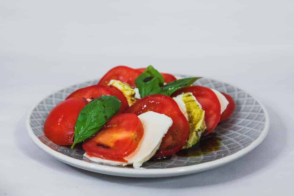 Gesunder Snack Tomate Mozarella