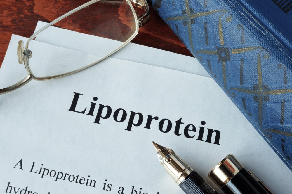Lipoprotein a auf einem Zettel